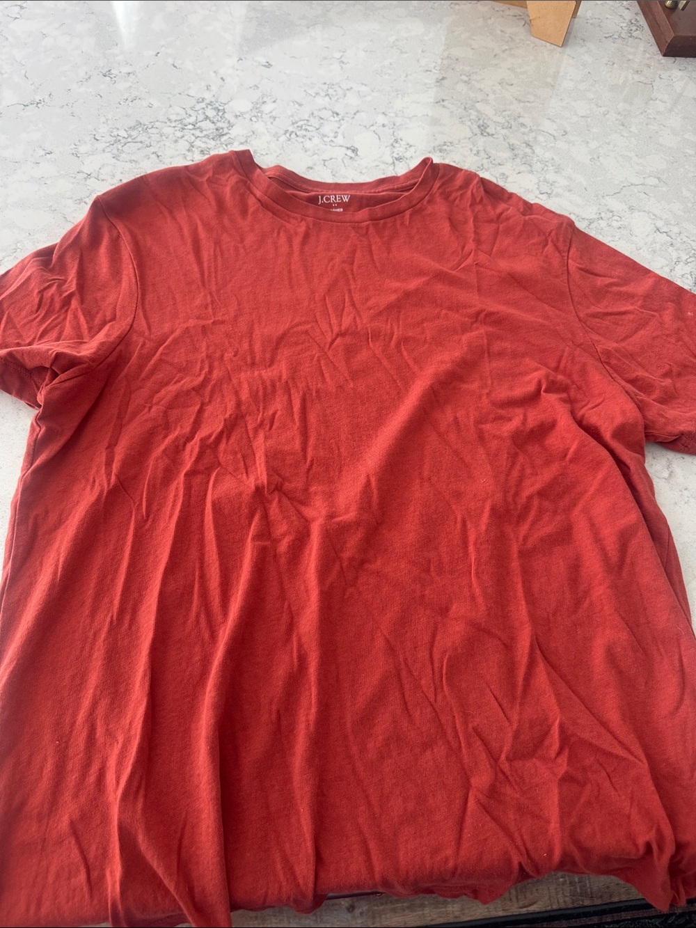 J. Crew Men’s Brick Red Crewneck Tee